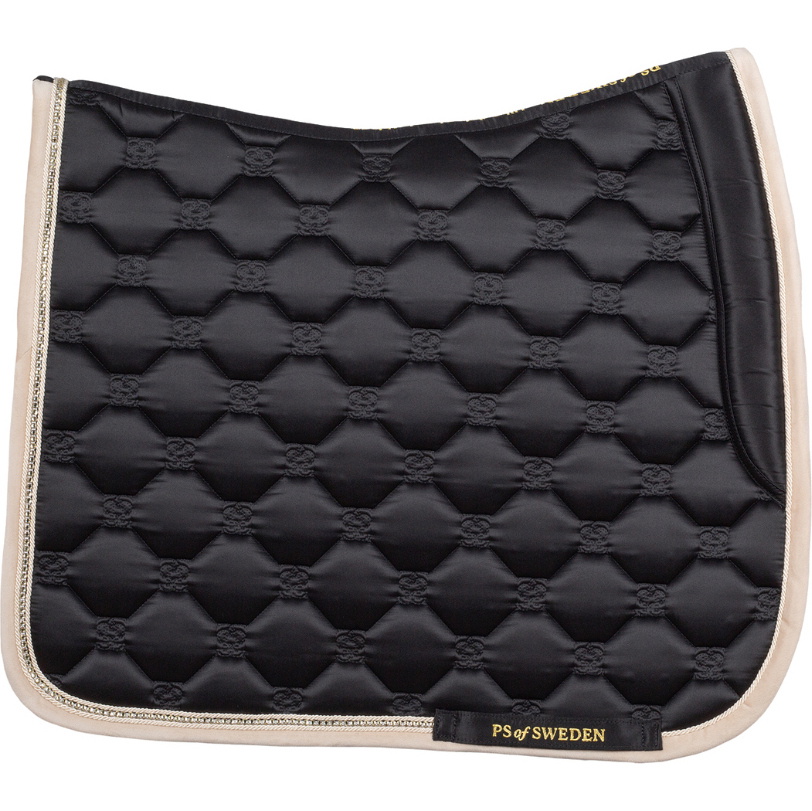 2025 PS Of Sweden Vintage Monogram Dressage Tapis De Selle 1110-120-990 - Black